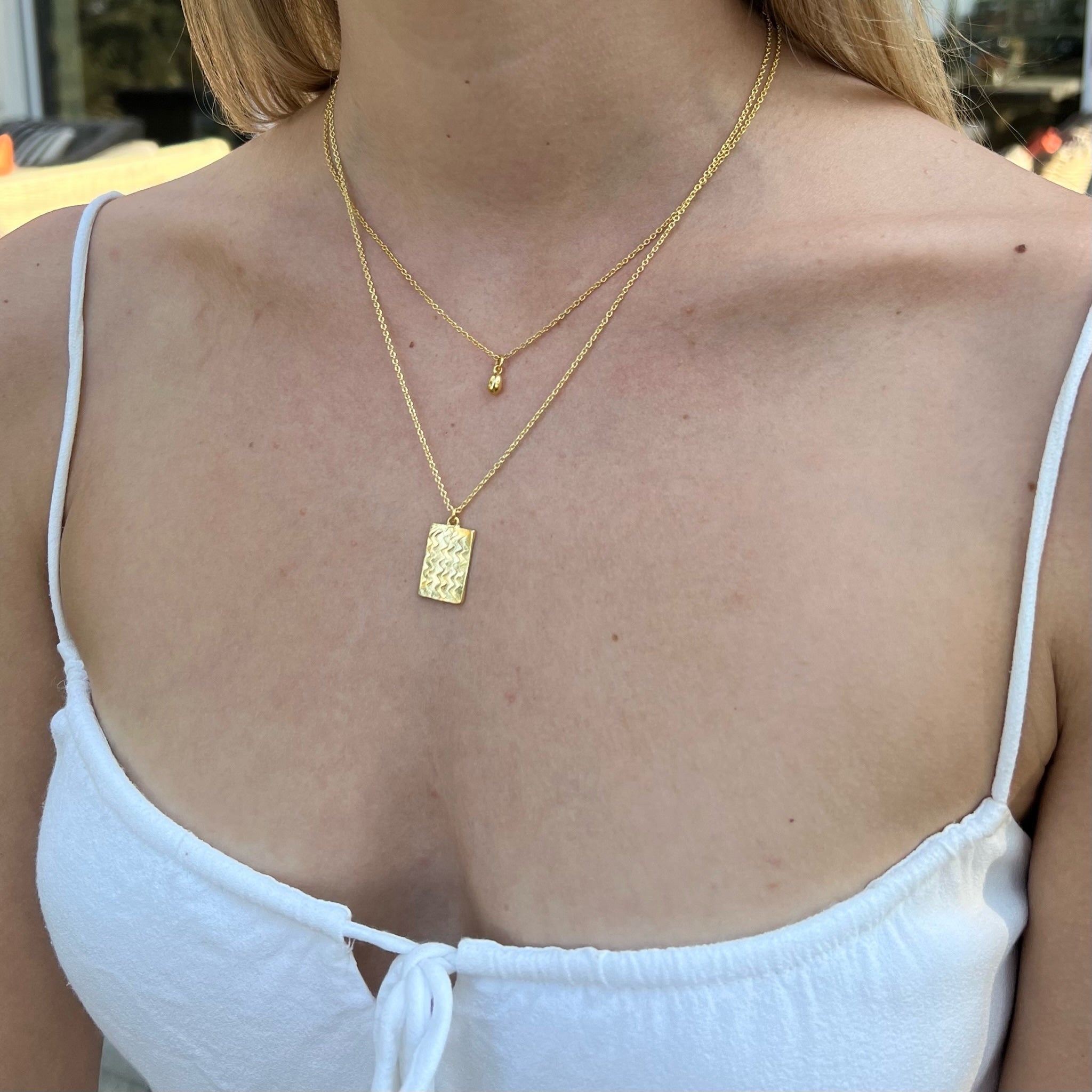 Flow Like Water Tablet Necklace