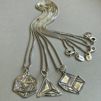 Platonic Solids Unisex Necklace