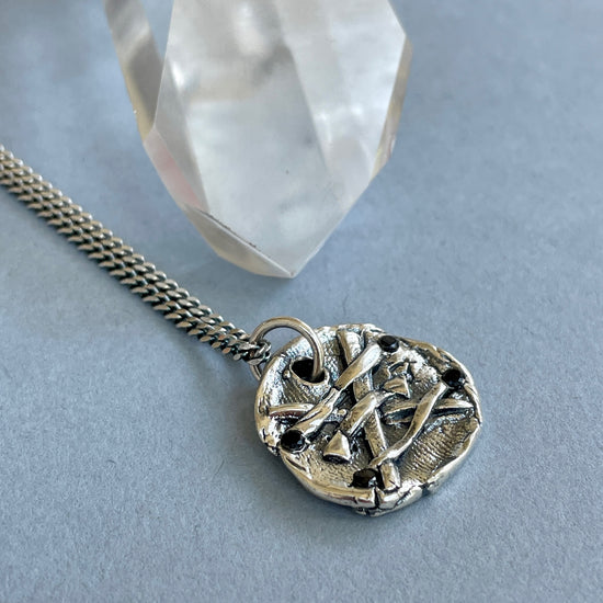Silver Alchemy of Love Necklace