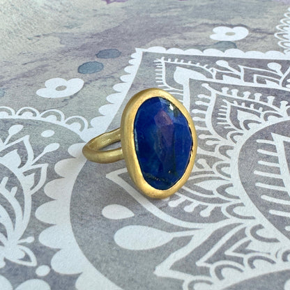 18k Fairmined Gold Lapis Isis Ring