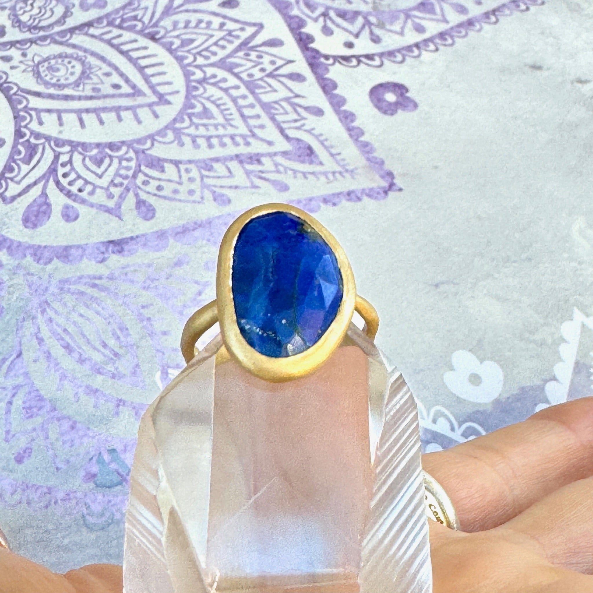 18k Fairmined Gold Lapis Isis Ring