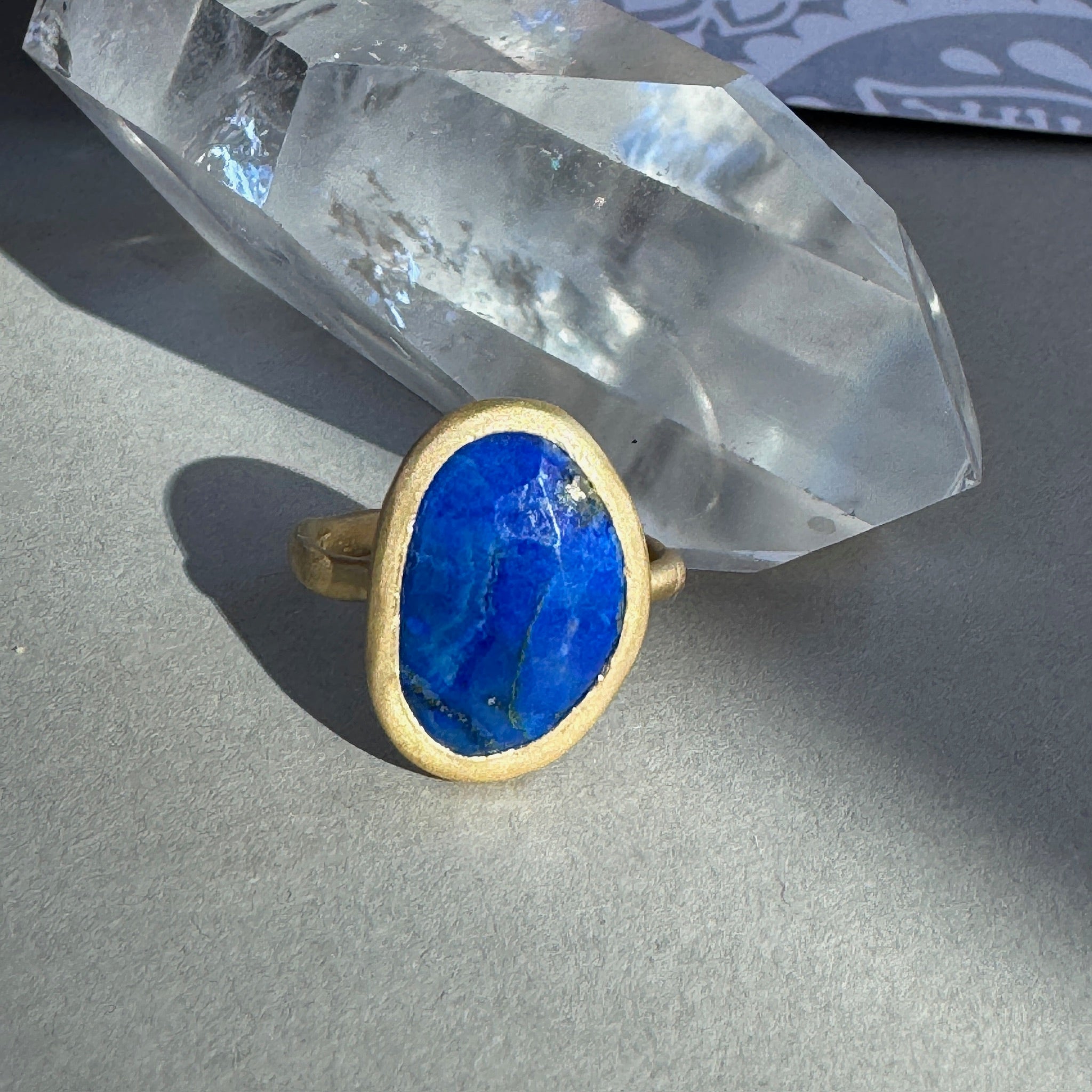 18k Fairmined Gold Lapis Isis Ring