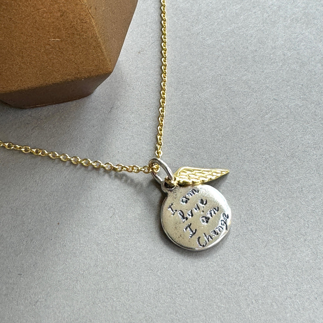 I Am Love, I Am Change Dainty Necklace