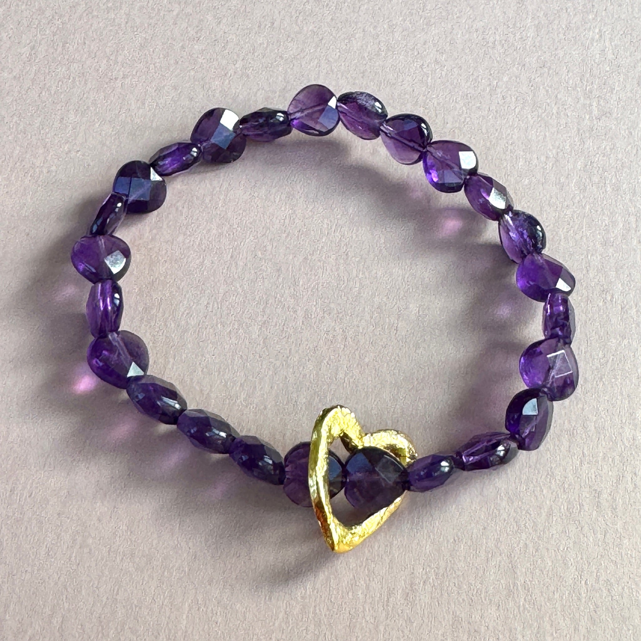 Amethyst Heart Show The Love Bracelet