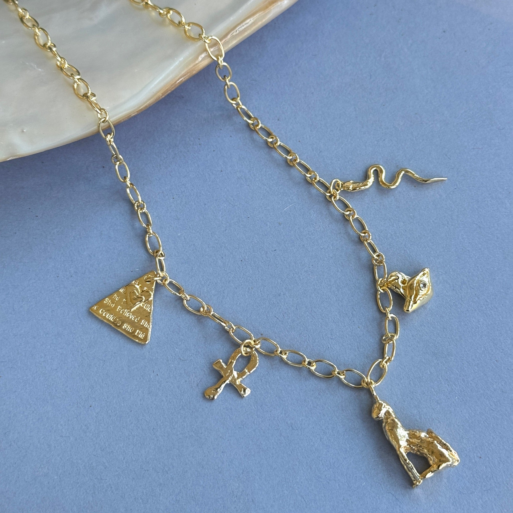 Ancient Egyptian Charm Necklace