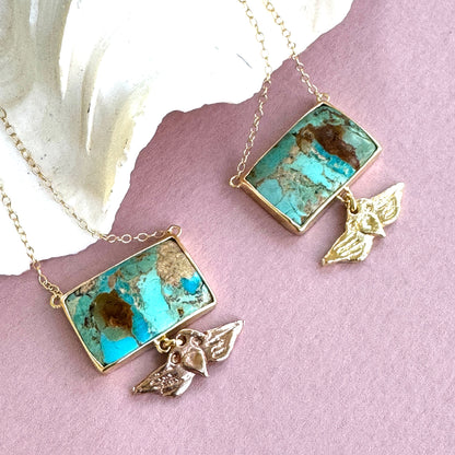 Wings of Earth Turquoise Necklace