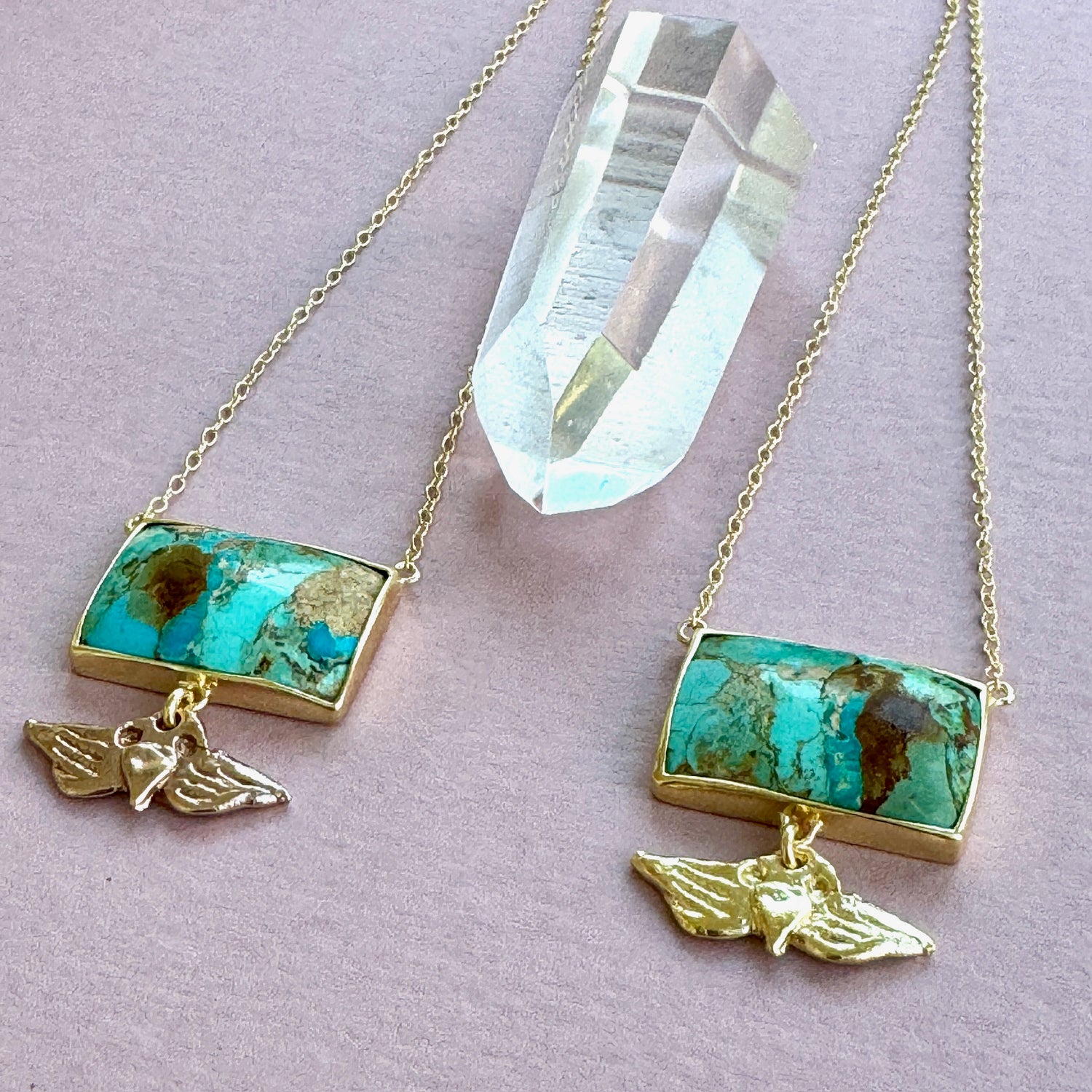 Wings of Earth Turquoise Necklace