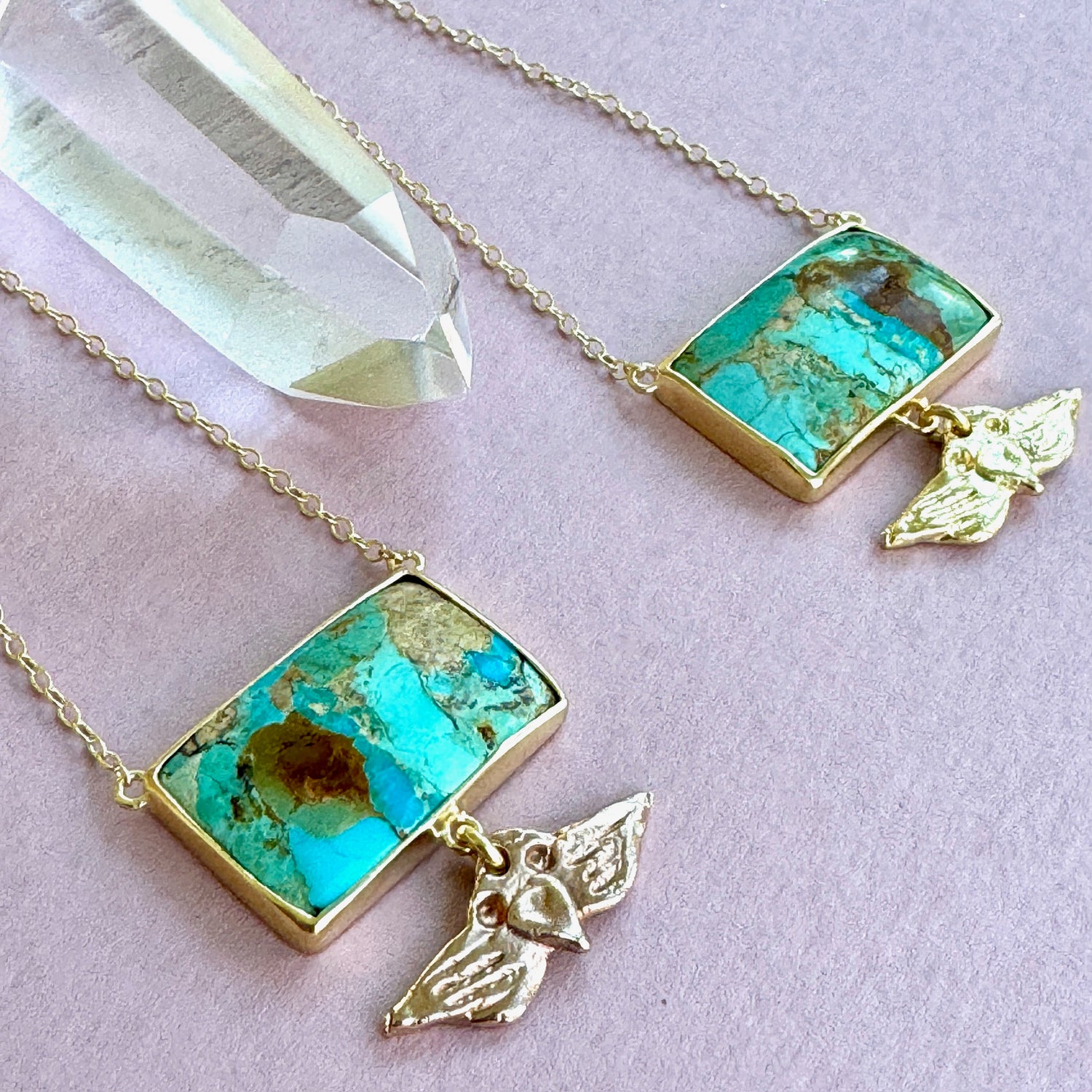 Wings of Earth Turquoise Necklace