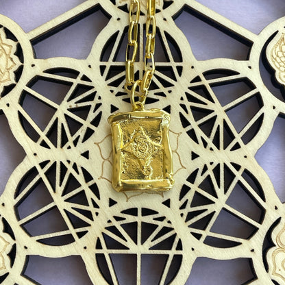 Crown Chakra &amp; Scarab Necklace