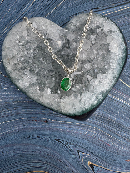 High Vibrational Emerald Amulet