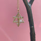 Merkaba Star Necklace with Herkimer Diamond