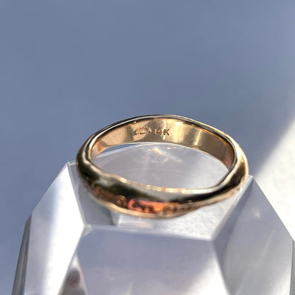 Fairmined 14K Solid Gold She Believed She Could So She Did Organic Ring