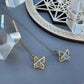 Fairmined 14kt Solid Gold Merkaba Star with Herkimer Diamond Necklace