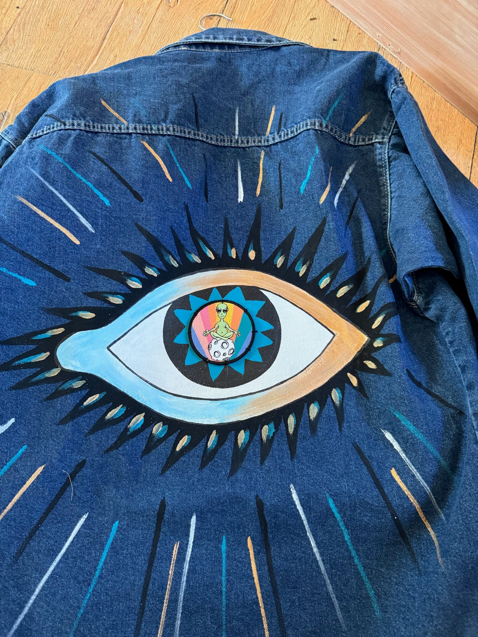 Denim, One-Of-A-Kind, Alien Yoga Jacket