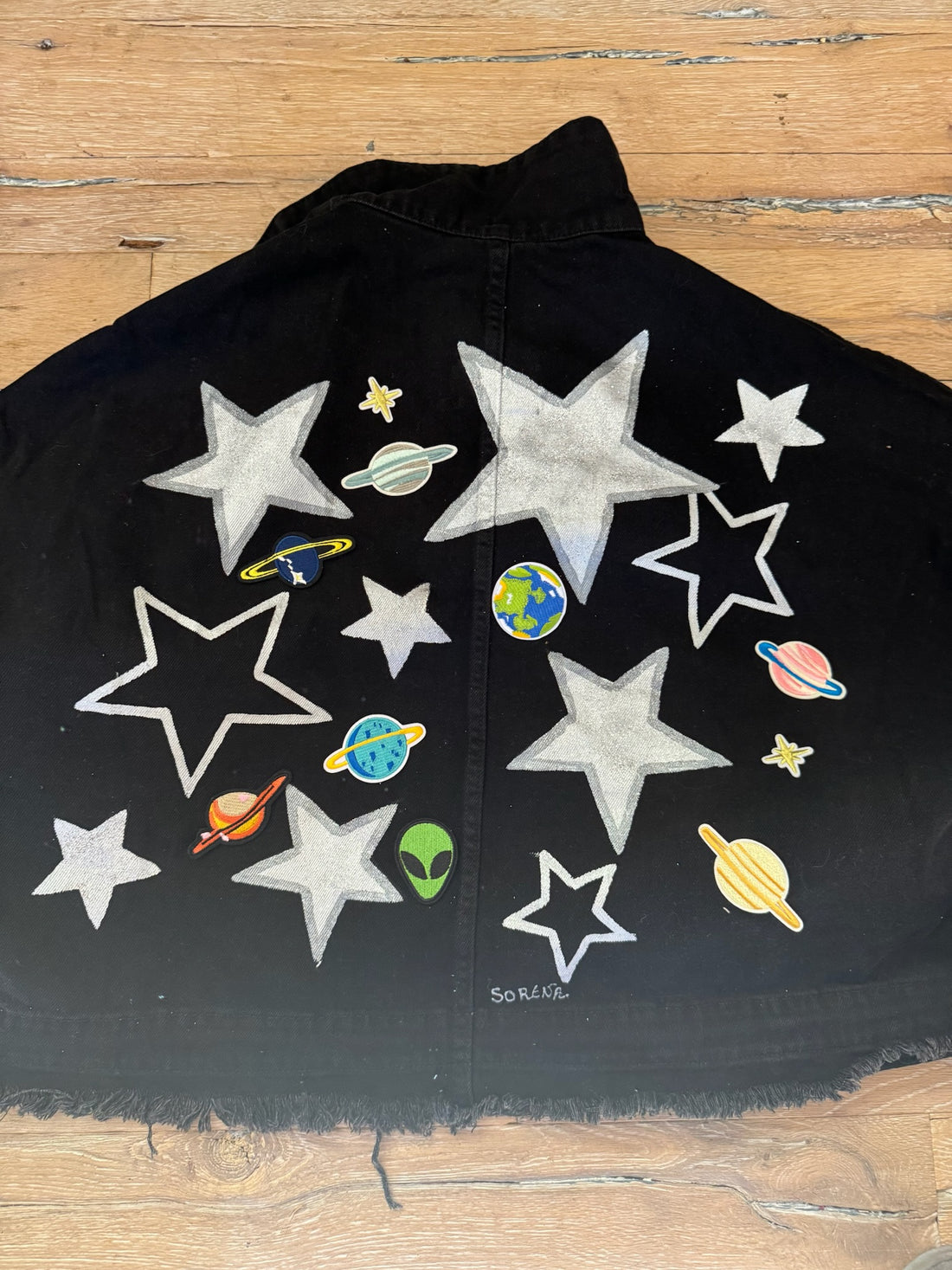 Black, One-Of-A-Kind, Outer Space Jacket