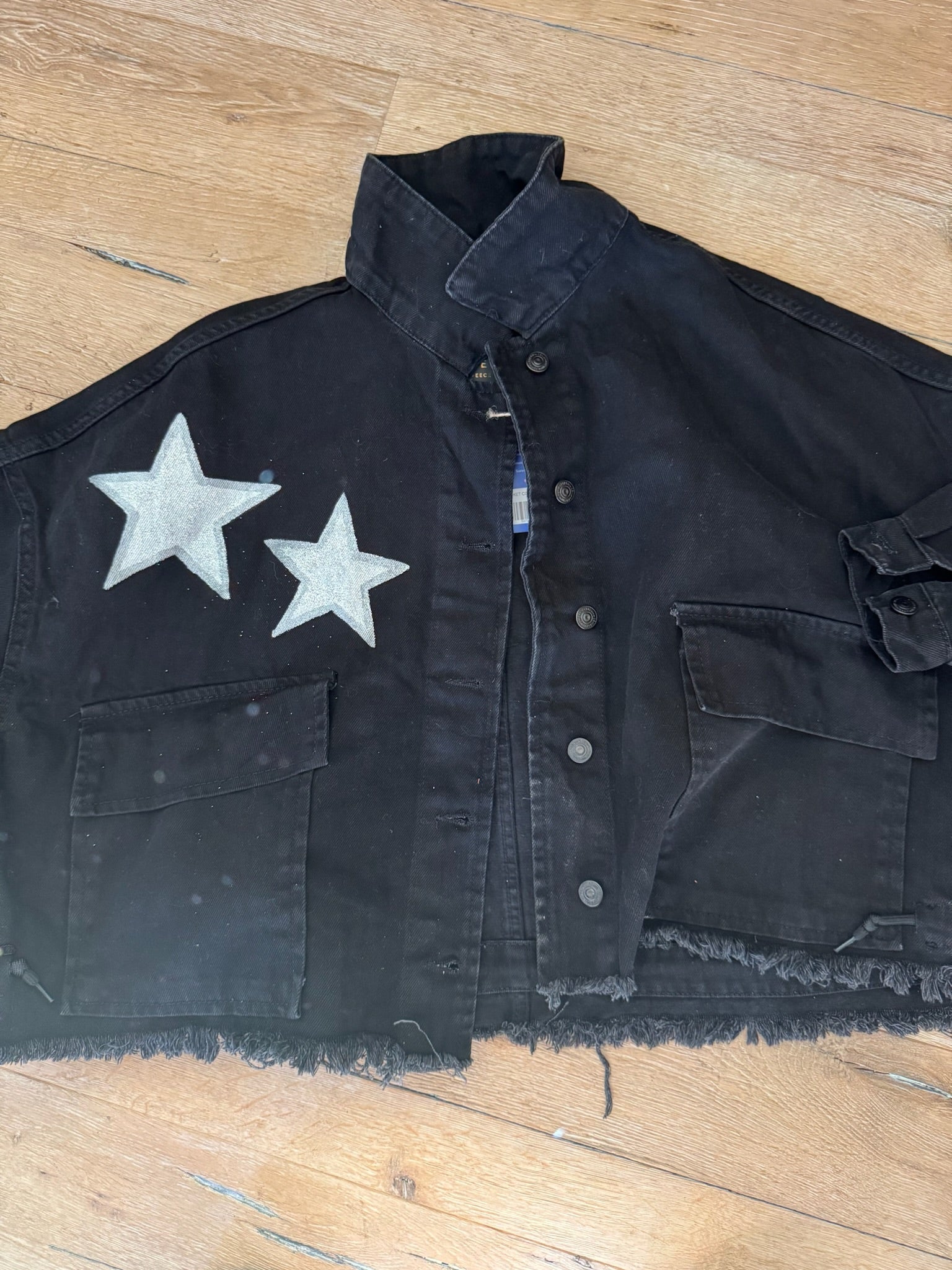 Black, One-Of-A-Kind, Outer Space Jacket