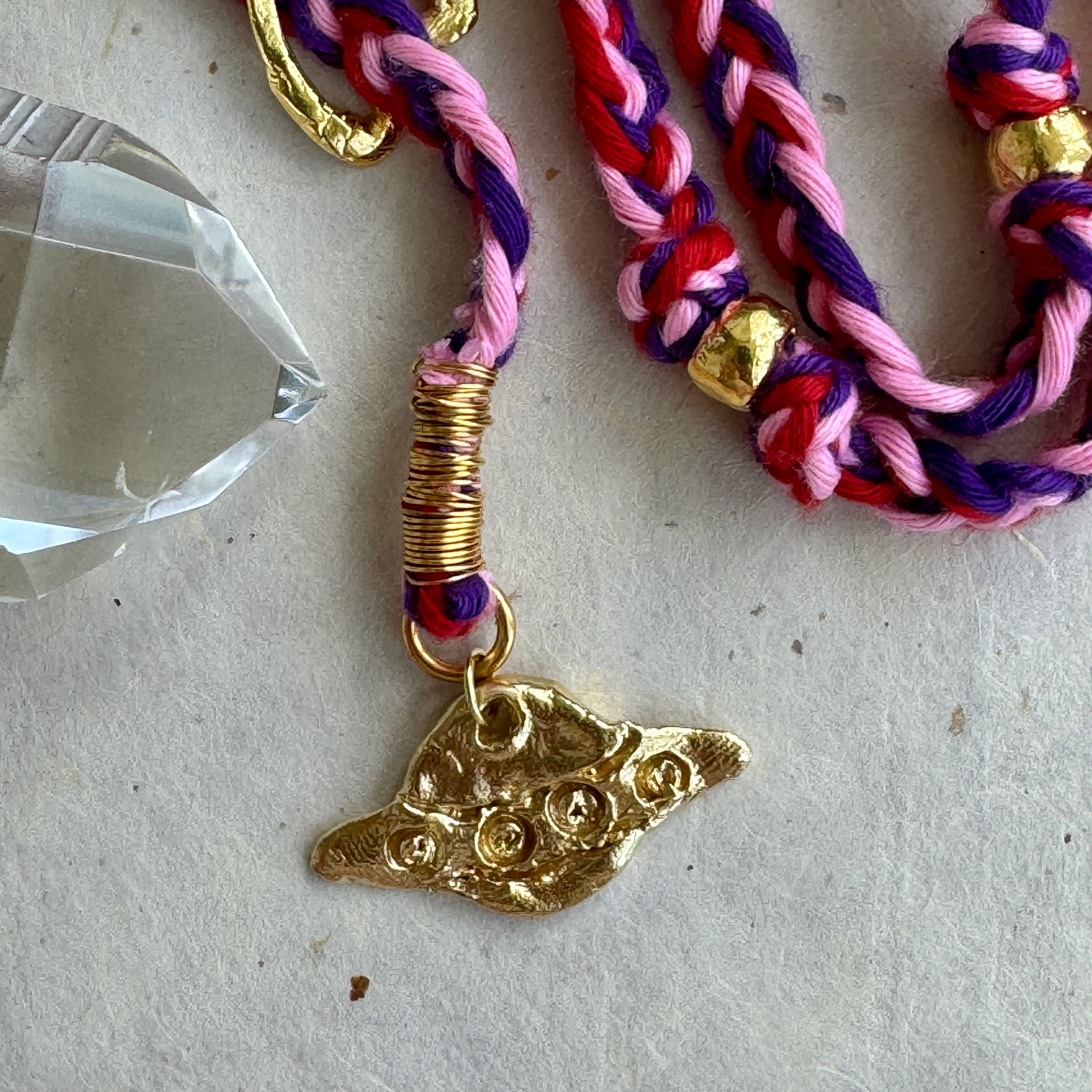 Charmed Braided Summer Necklace