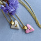 It’s Only With The Heart Enamel Necklace