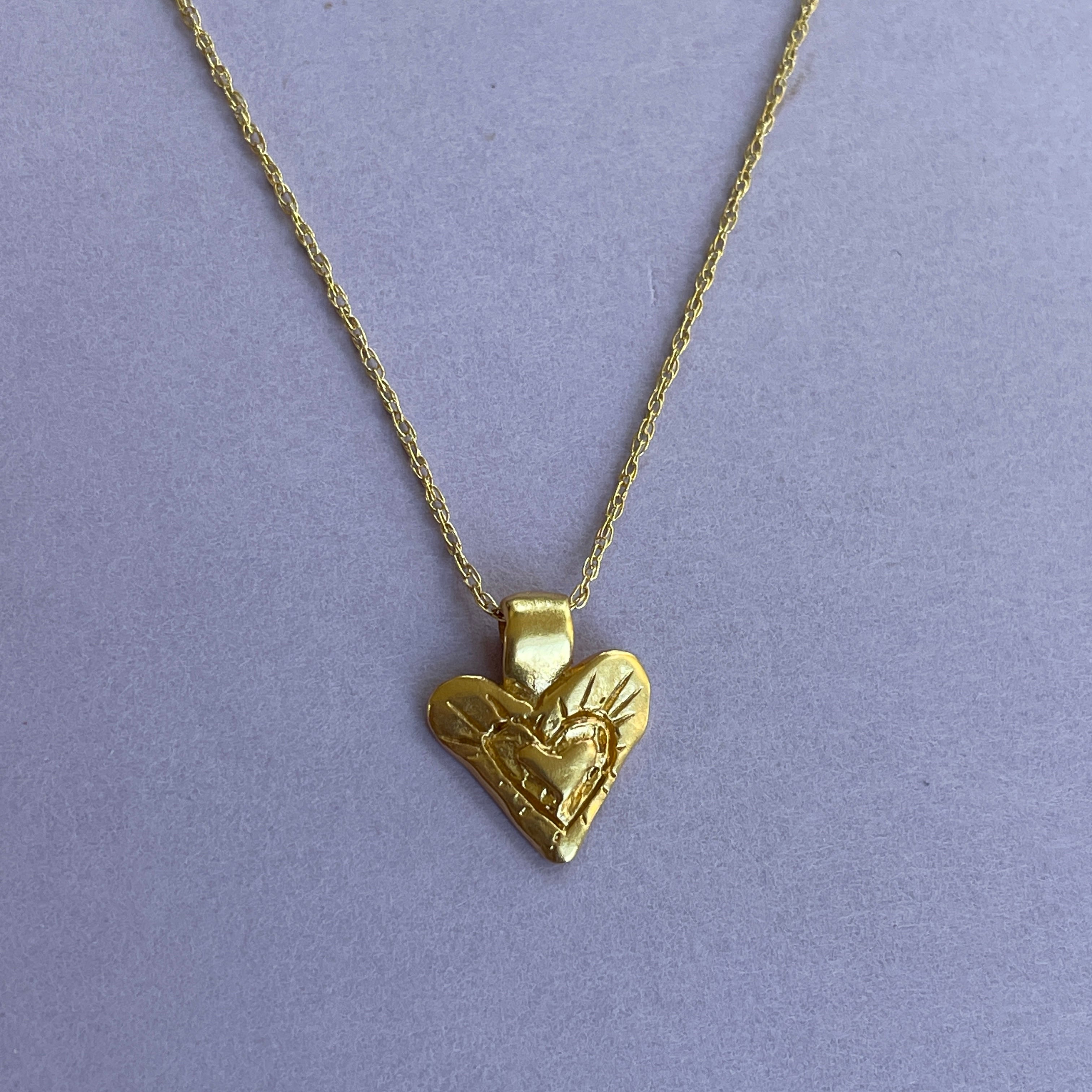 It’s Only With The Heart Gold Necklace
