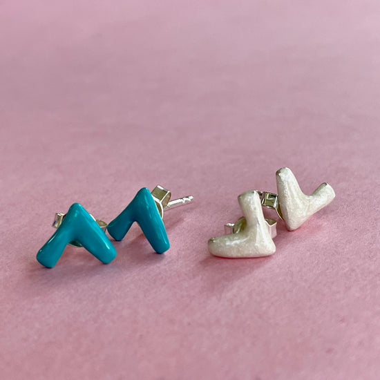 You Are Meant To Be Enamel Stud Earrings