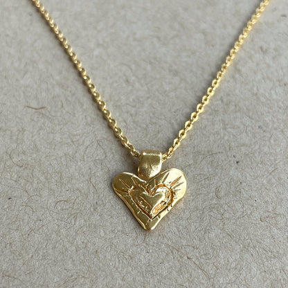 It’s Only With The Heart Gold Necklace