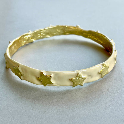 You are Made of Stars Enamel Bangle