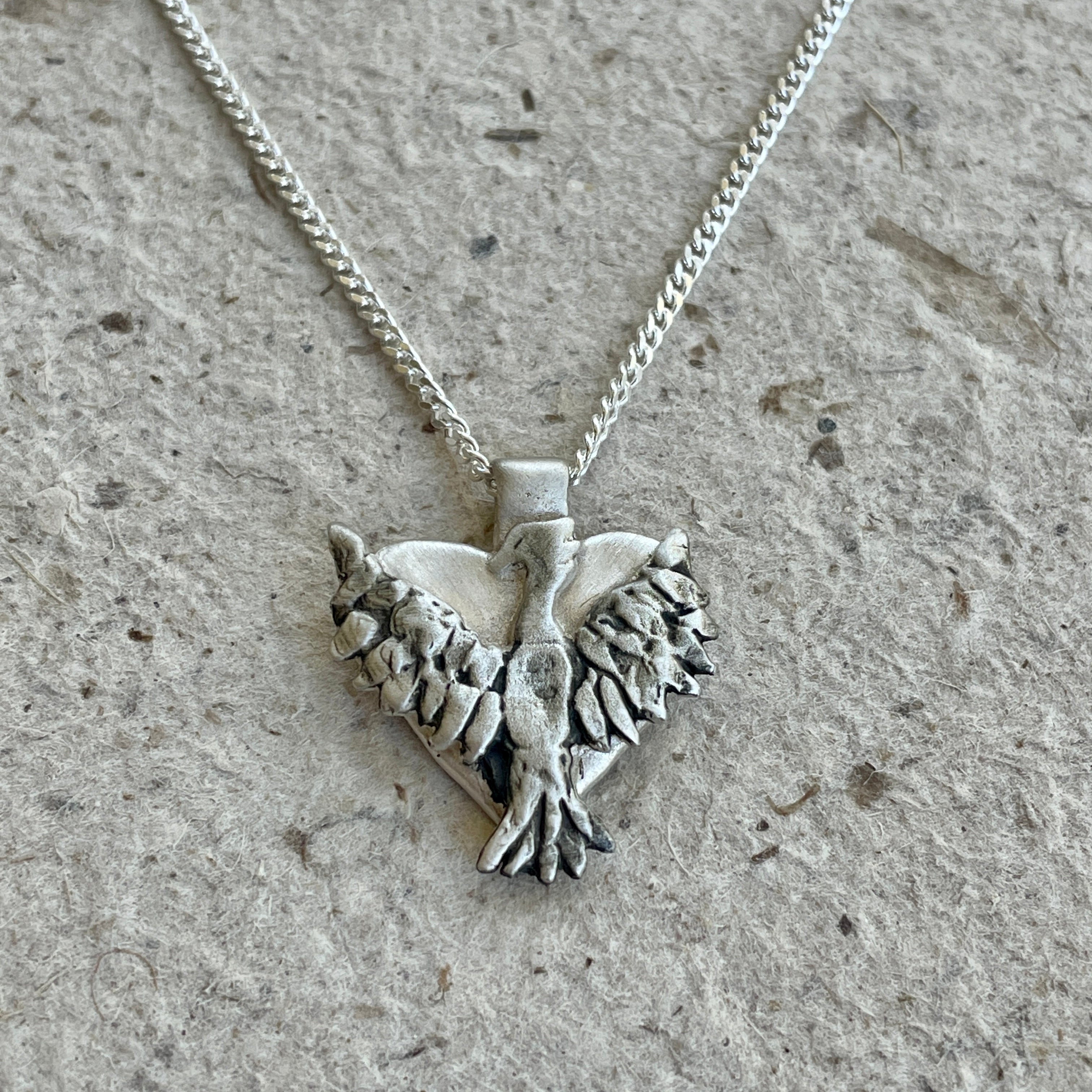 Phoenix Heart Necklace